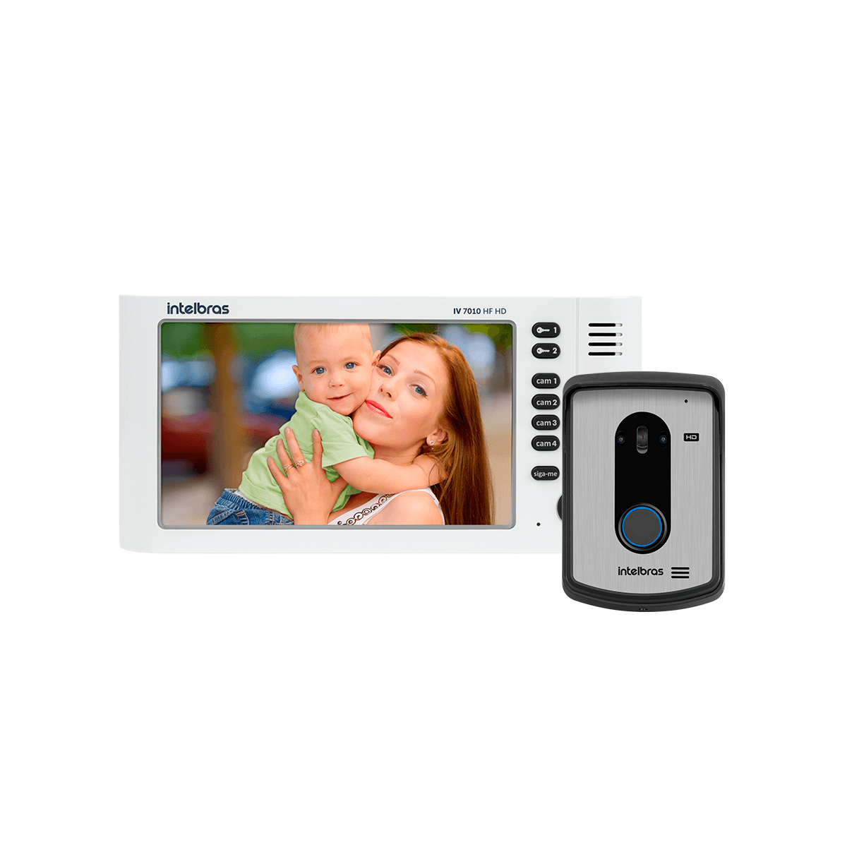 Videoporteiro Intelbras IV 7010 HF HD Branco