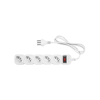 Protetor Eletrônico Intelbras com 5 Tomadas EPE 205+ Branco