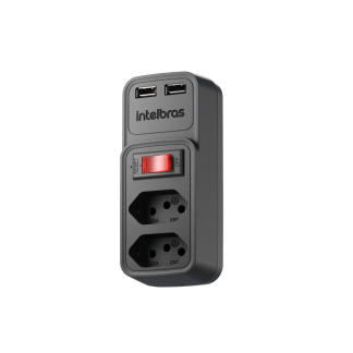 Tomada USB Intelbras EAC 202 Preto