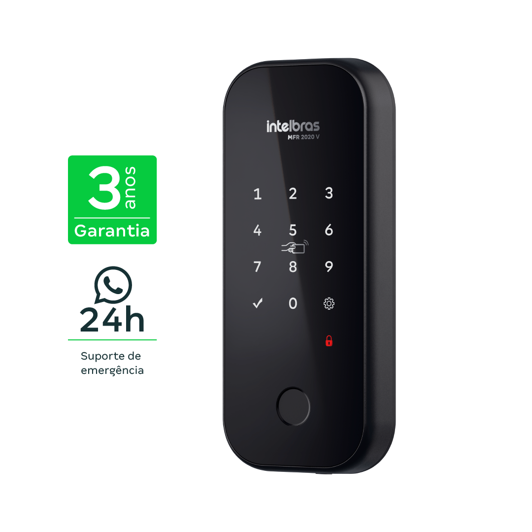 Fechadura Inteligente de Sobrepor MFR 2020 V Intelbras