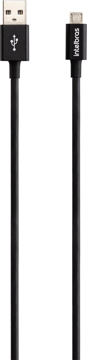 Cabo USB 1,2m PVC Preto Intelbras EUAB 12PP