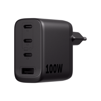 Carregador Turbo 100W Gan EC 31 Power com 3 Portas USB-C Intelbras
