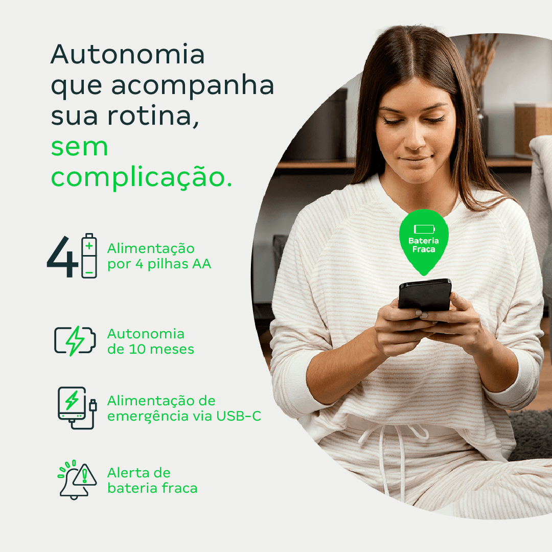 Fechadura Inteligente de Embutir sem Maçaneta MFR 7001 V Intelbras