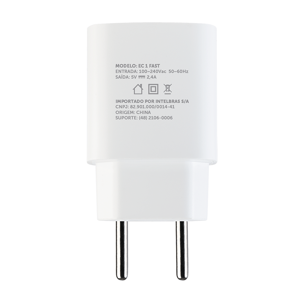 Carregador USB EC1 Fast Branco Intelbras