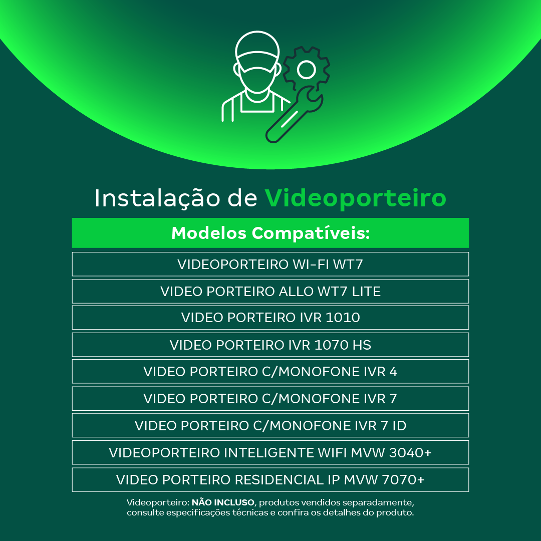 Serviço de Instalação de Videoporteiro