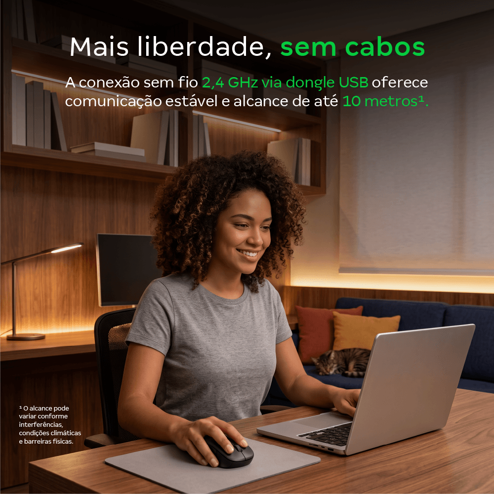 Mouse sem Fio Intelbras MSI1015 Preto
