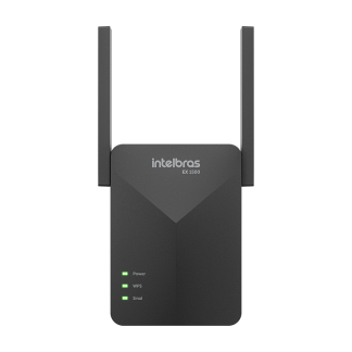 Extensor Mesh Cobertura de Até 100m² Wi-Fi 6 EX 1500 Preto Intelbras