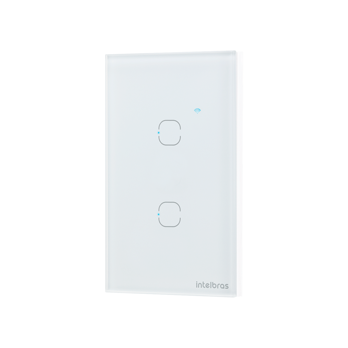 Interruptor Inteligente Wi-Fi Touch 2 teclas Branco EIW 1002 Intelbras