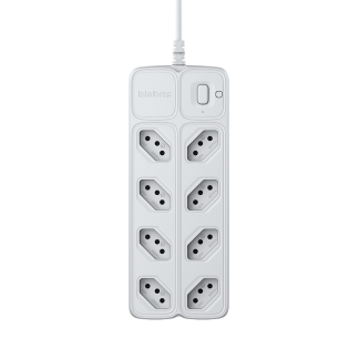Protetor Eletrônico Intelbras com 8 Tomadas EPE 2008 Branco