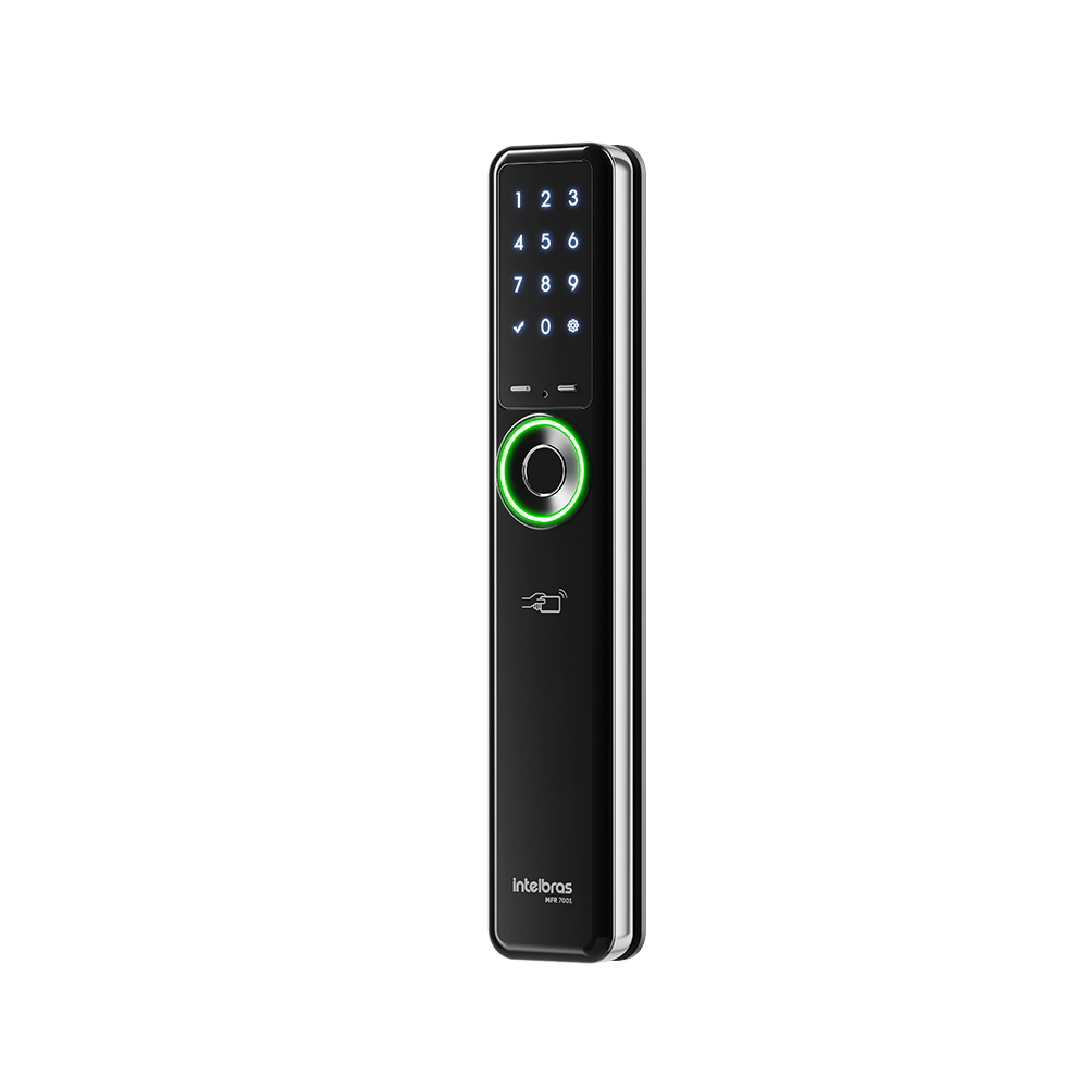 Fechadura Inteligente sem Maçaneta MFR 7001 de Embutir Intelbras