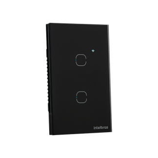 Interruptor Inteligente Zigbee Touch 2 Botões EIZ 1002 Preto Intelbras