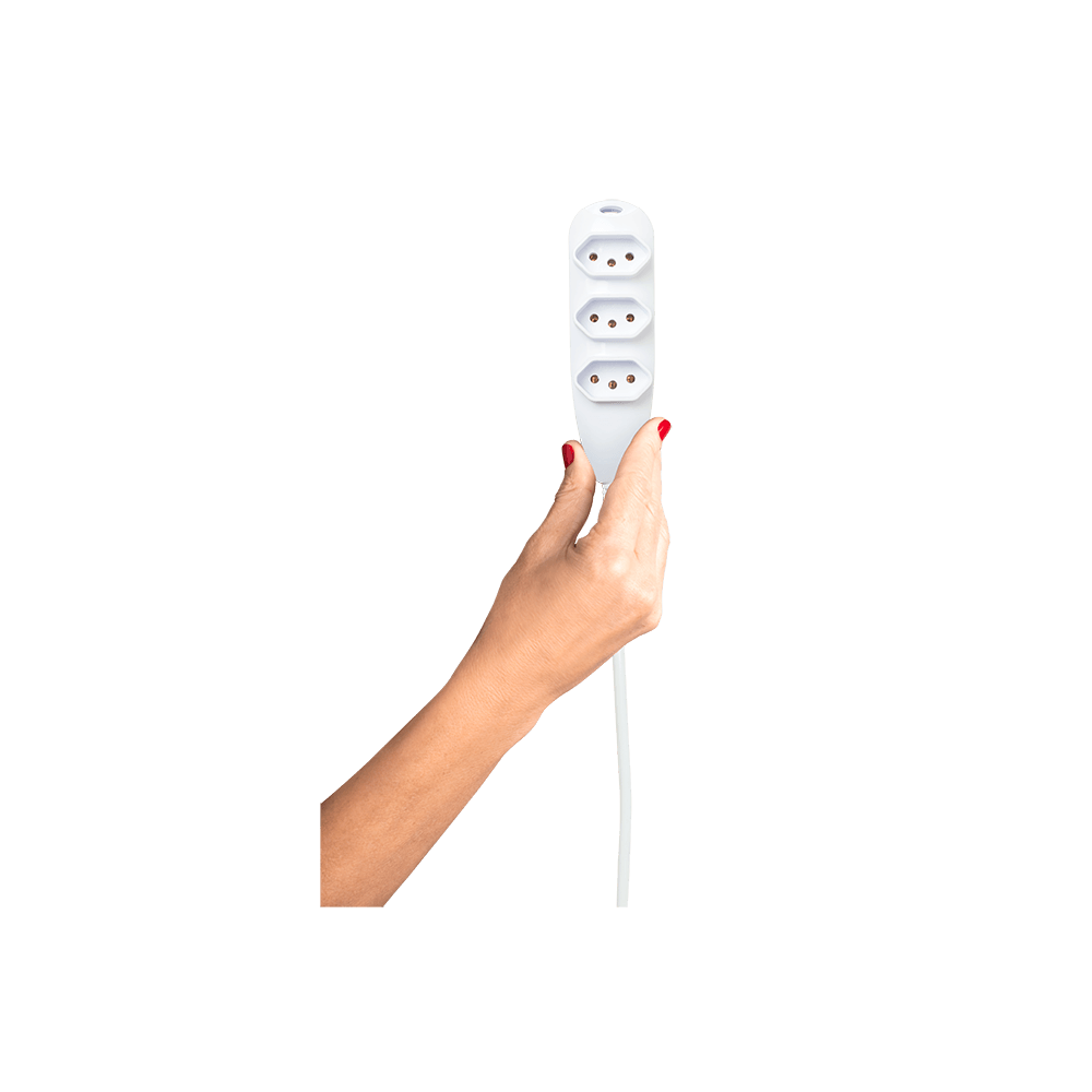 Extensão Elétrica 3 Tomadas Ext 3005 Branca Intelbras