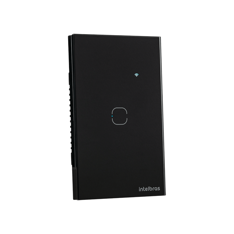 Interruptor Inteligente Zigbee Touch 1 Botão EIZ 1001 Preto Intelbras
