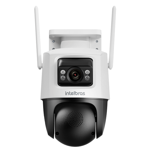 Câmera Externa iM9+ com Duas Lentes Visão Noturna e MicroSD 64GB Intelbras