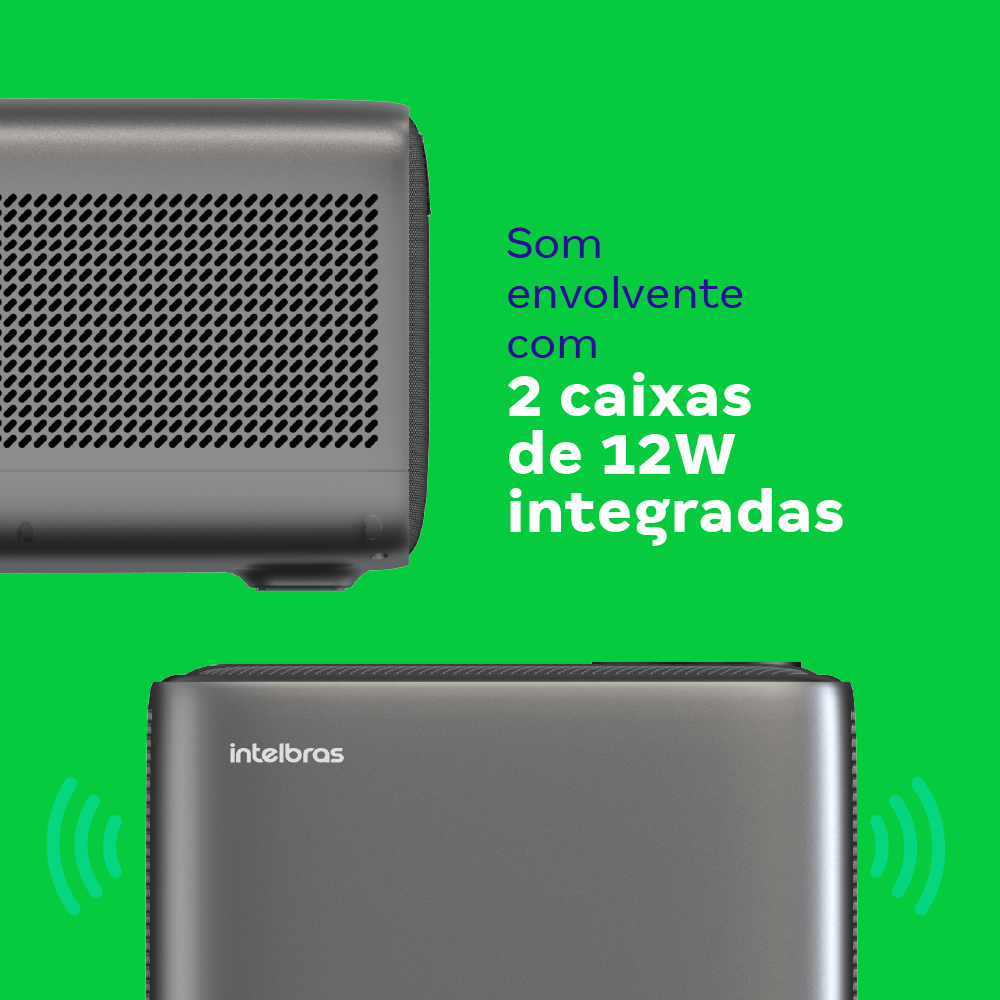 Projetor Intelbras PFL7560 Full HD 8000 Lúmens Preto